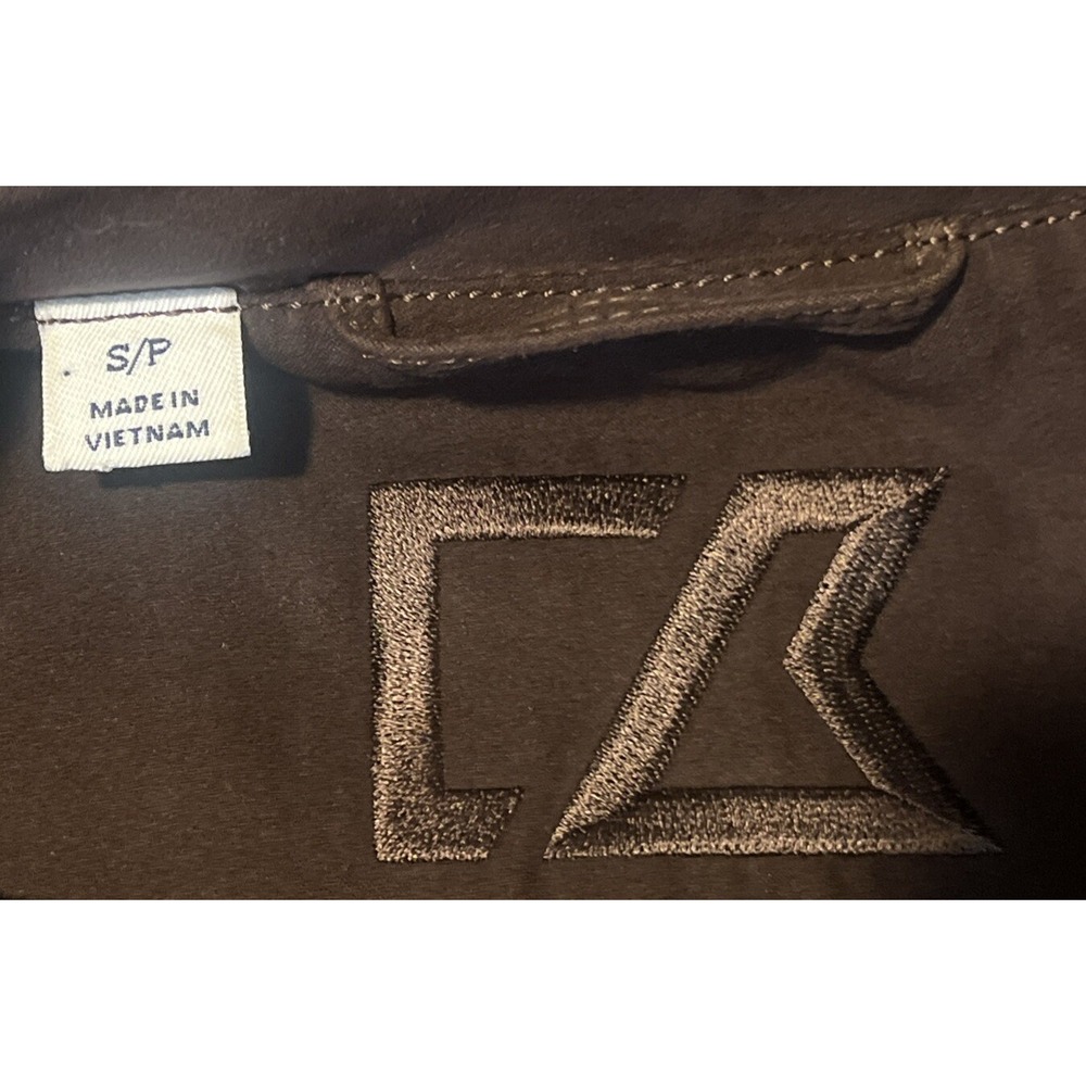 University Of Minnesota Brown Suede Jacket CUTTER & BUCK embroidered Size S - Picture 5 of 12